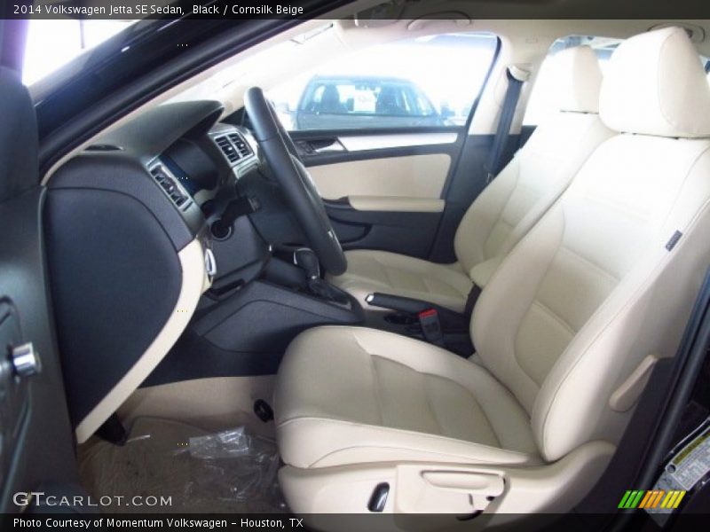 Black / Cornsilk Beige 2014 Volkswagen Jetta SE Sedan