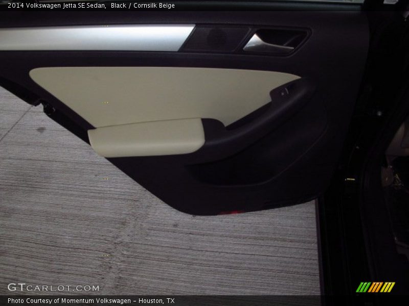 Black / Cornsilk Beige 2014 Volkswagen Jetta SE Sedan