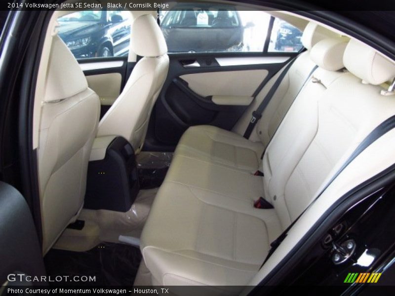 Black / Cornsilk Beige 2014 Volkswagen Jetta SE Sedan