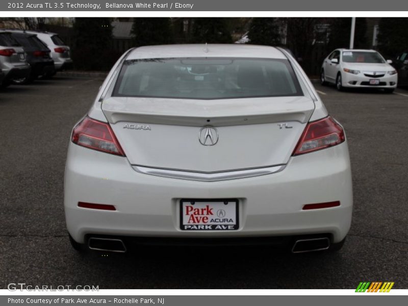 Bellanova White Pearl / Ebony 2012 Acura TL 3.5 Technology