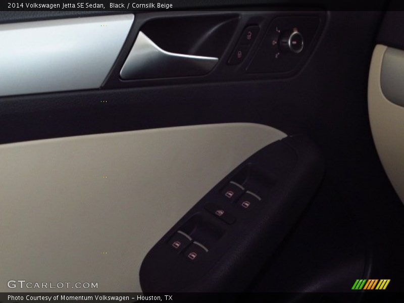 Black / Cornsilk Beige 2014 Volkswagen Jetta SE Sedan