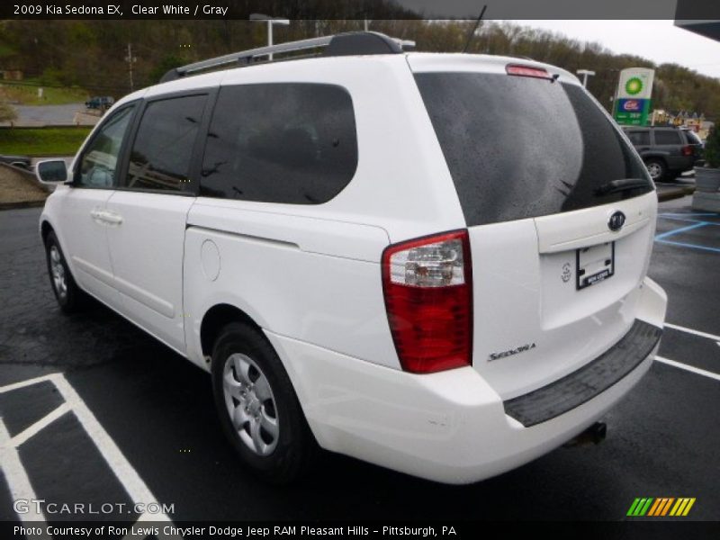 Clear White / Gray 2009 Kia Sedona EX