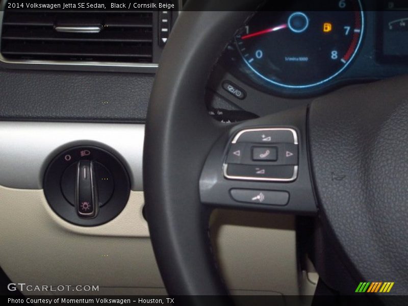 Black / Cornsilk Beige 2014 Volkswagen Jetta SE Sedan