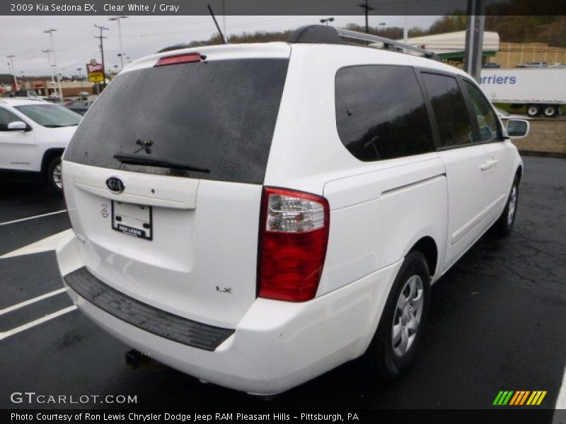 Clear White / Gray 2009 Kia Sedona EX