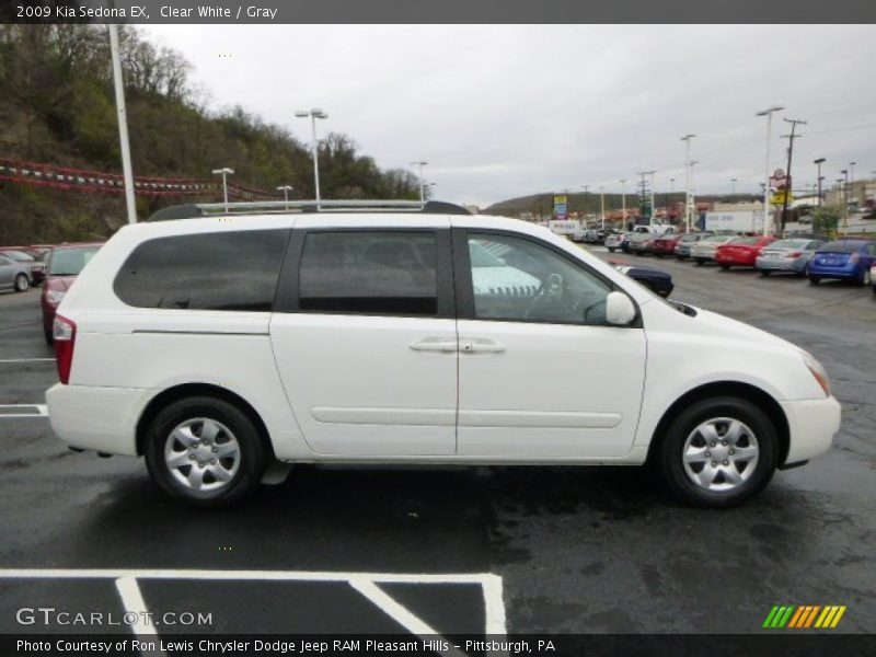 Clear White / Gray 2009 Kia Sedona EX