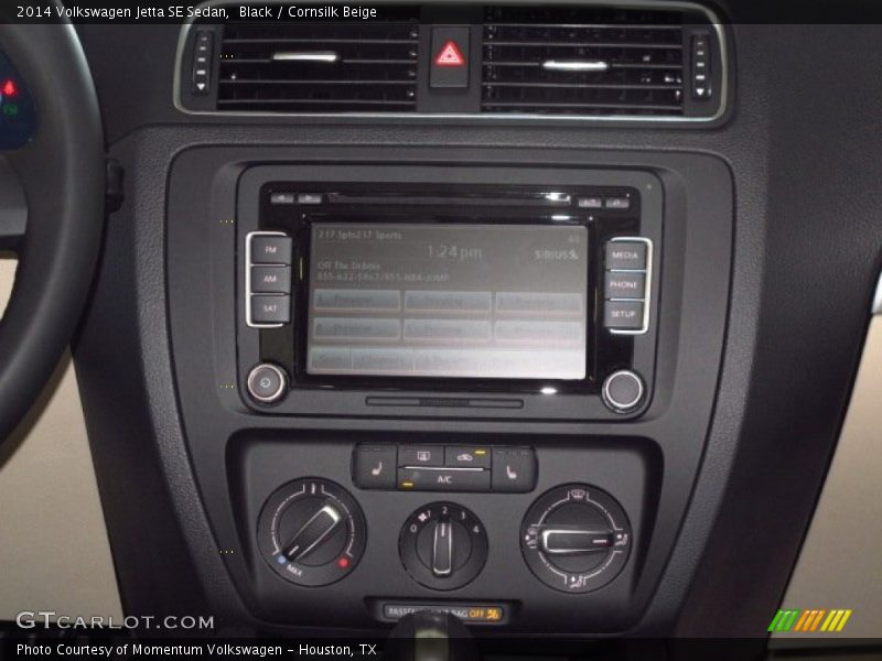 Black / Cornsilk Beige 2014 Volkswagen Jetta SE Sedan