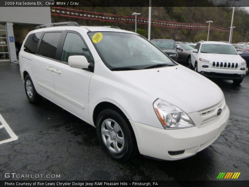 Clear White / Gray 2009 Kia Sedona EX