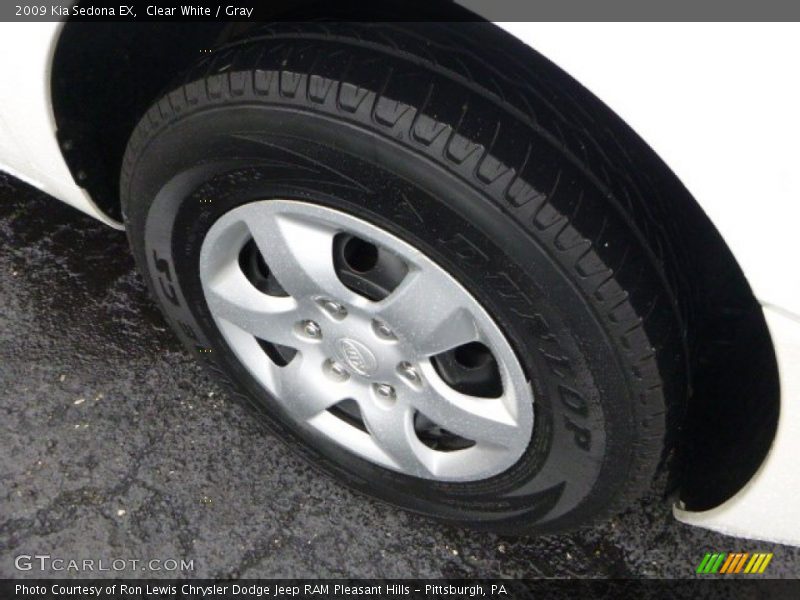 Clear White / Gray 2009 Kia Sedona EX
