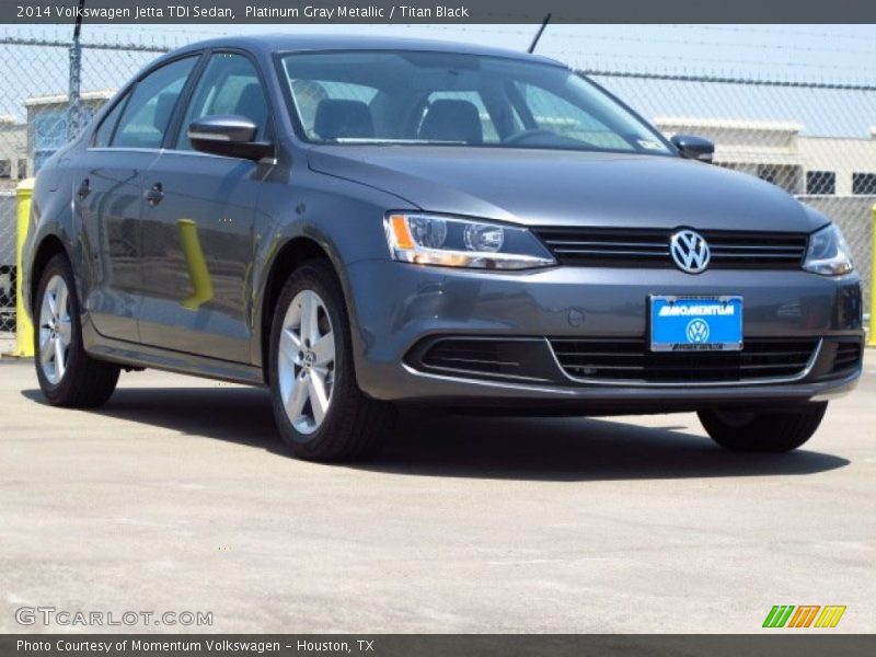 Platinum Gray Metallic / Titan Black 2014 Volkswagen Jetta TDI Sedan