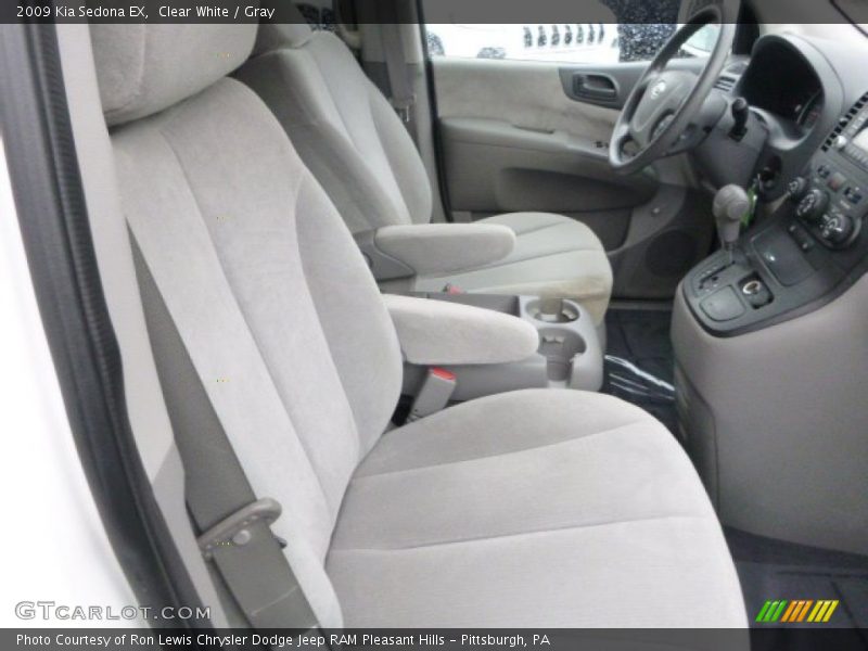 Clear White / Gray 2009 Kia Sedona EX