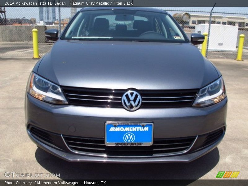 Platinum Gray Metallic / Titan Black 2014 Volkswagen Jetta TDI Sedan