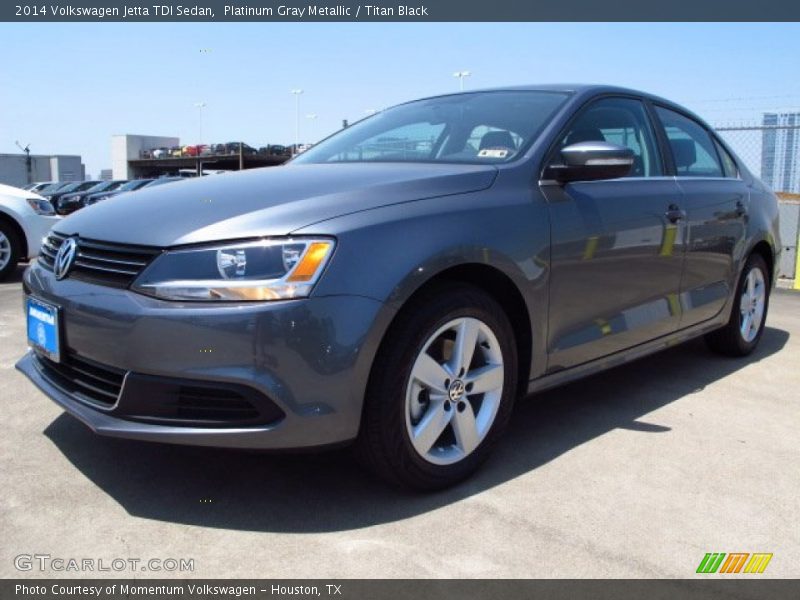 Platinum Gray Metallic / Titan Black 2014 Volkswagen Jetta TDI Sedan