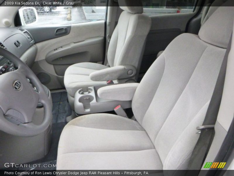 Clear White / Gray 2009 Kia Sedona EX