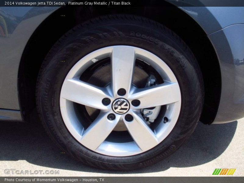 Platinum Gray Metallic / Titan Black 2014 Volkswagen Jetta TDI Sedan