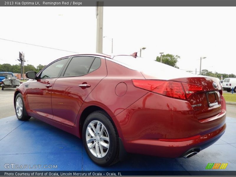 Remington Red / Beige 2013 Kia Optima LX