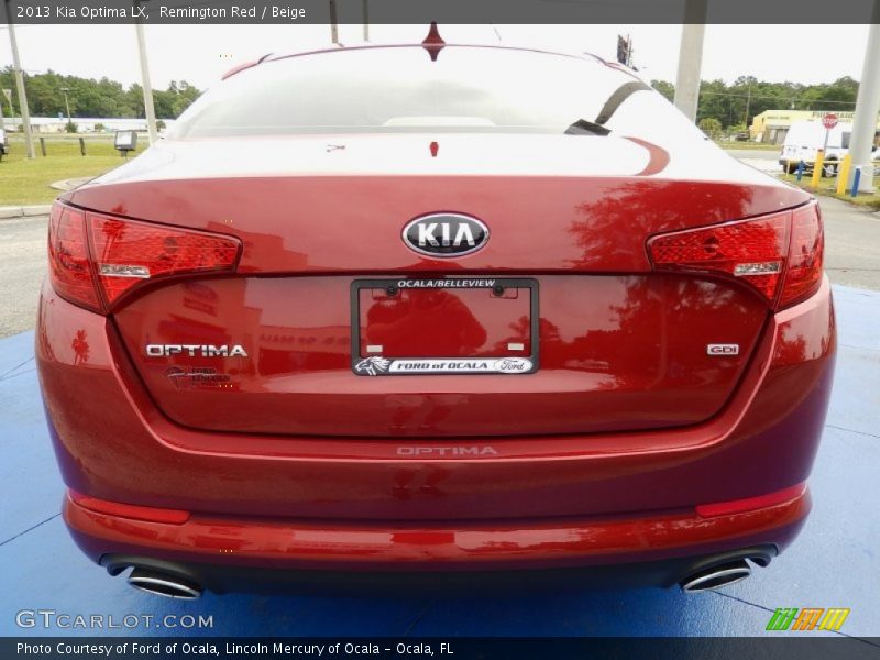 Remington Red / Beige 2013 Kia Optima LX