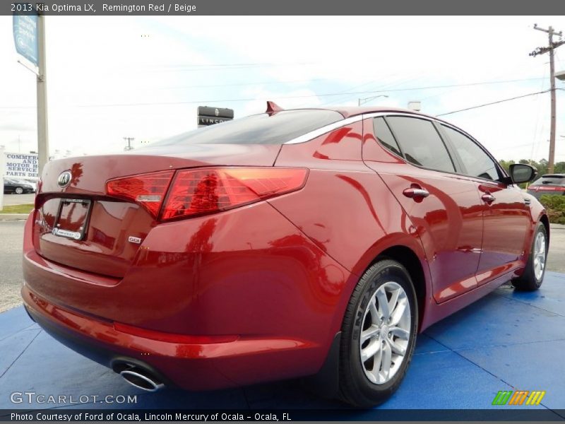 Remington Red / Beige 2013 Kia Optima LX