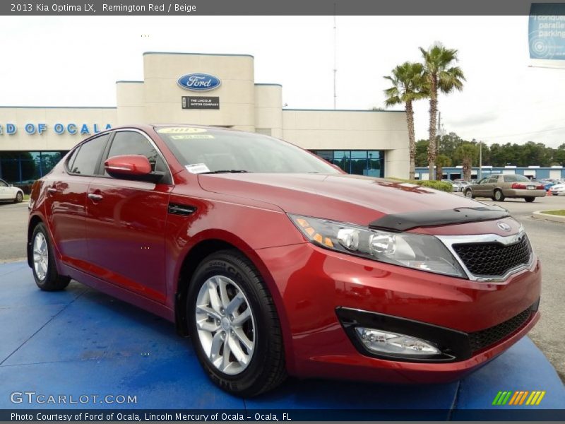 Remington Red / Beige 2013 Kia Optima LX