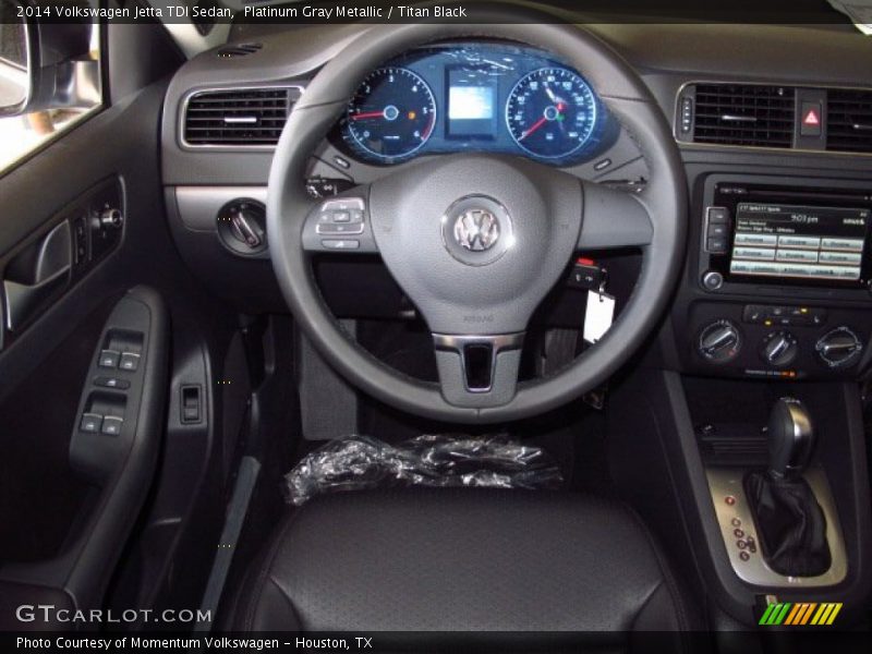 Platinum Gray Metallic / Titan Black 2014 Volkswagen Jetta TDI Sedan