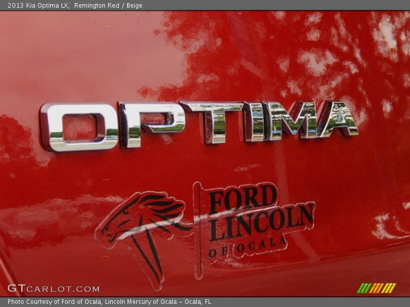 Remington Red / Beige 2013 Kia Optima LX