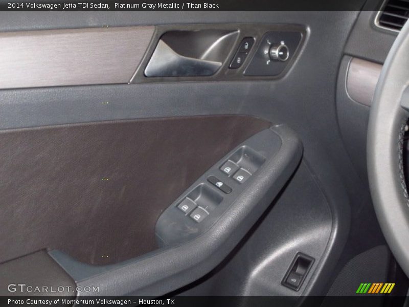 Platinum Gray Metallic / Titan Black 2014 Volkswagen Jetta TDI Sedan
