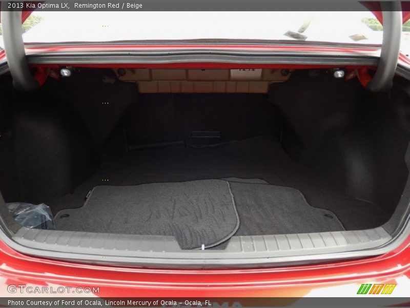  2013 Optima LX Trunk