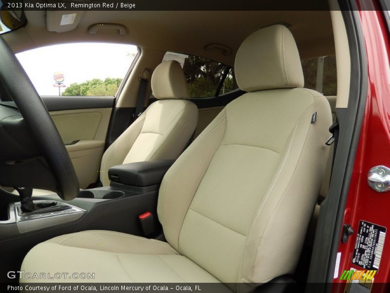 Remington Red / Beige 2013 Kia Optima LX