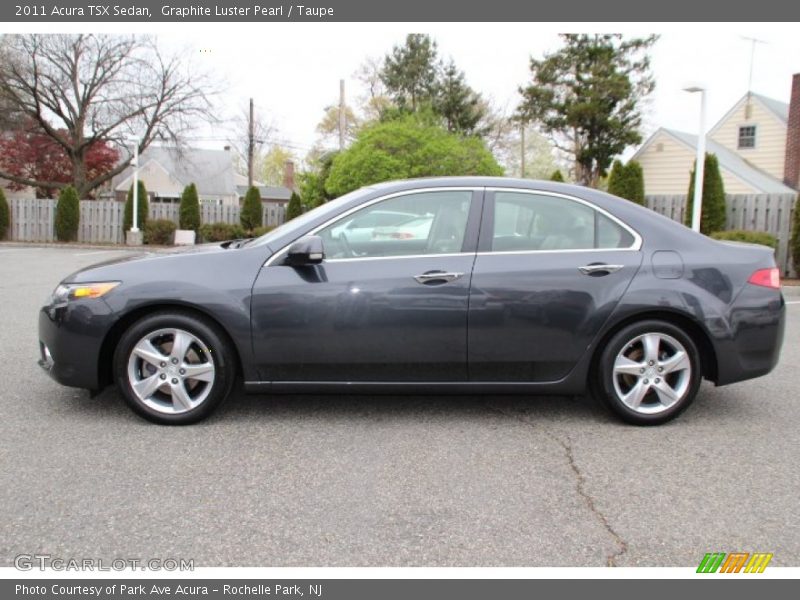 Graphite Luster Pearl / Taupe 2011 Acura TSX Sedan