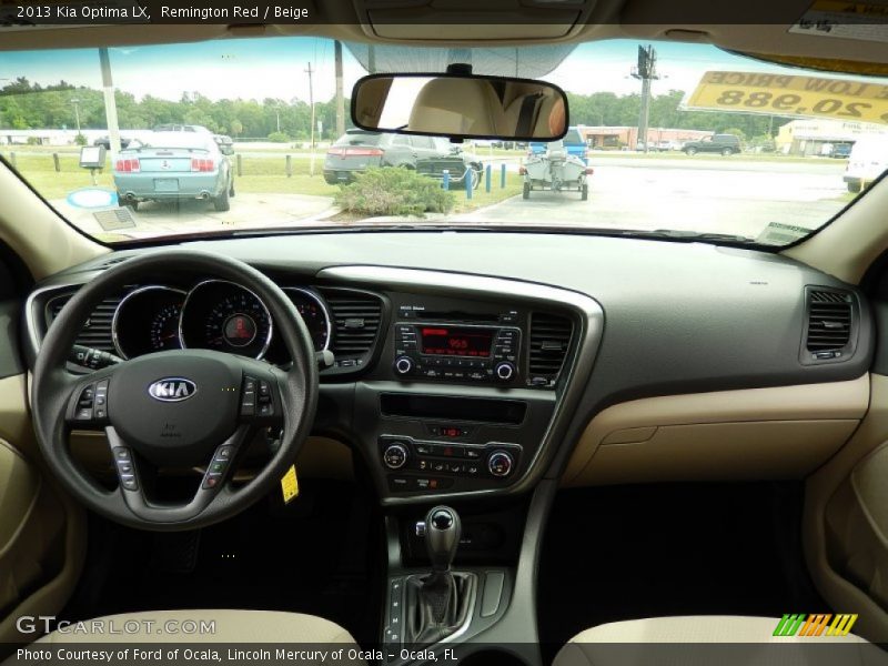 Dashboard of 2013 Optima LX