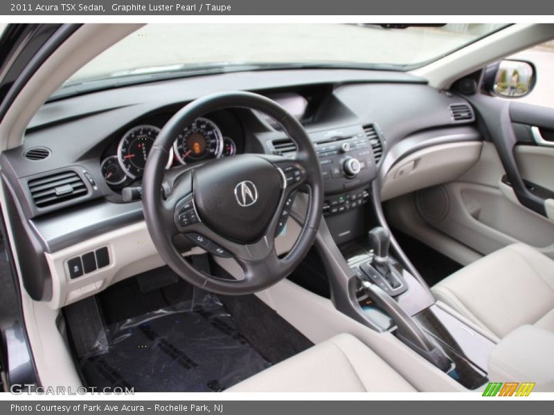 Graphite Luster Pearl / Taupe 2011 Acura TSX Sedan