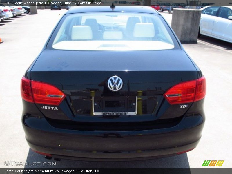 Black / Cornsilk Beige 2014 Volkswagen Jetta TDI Sedan