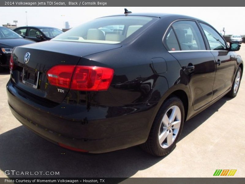 Black / Cornsilk Beige 2014 Volkswagen Jetta TDI Sedan