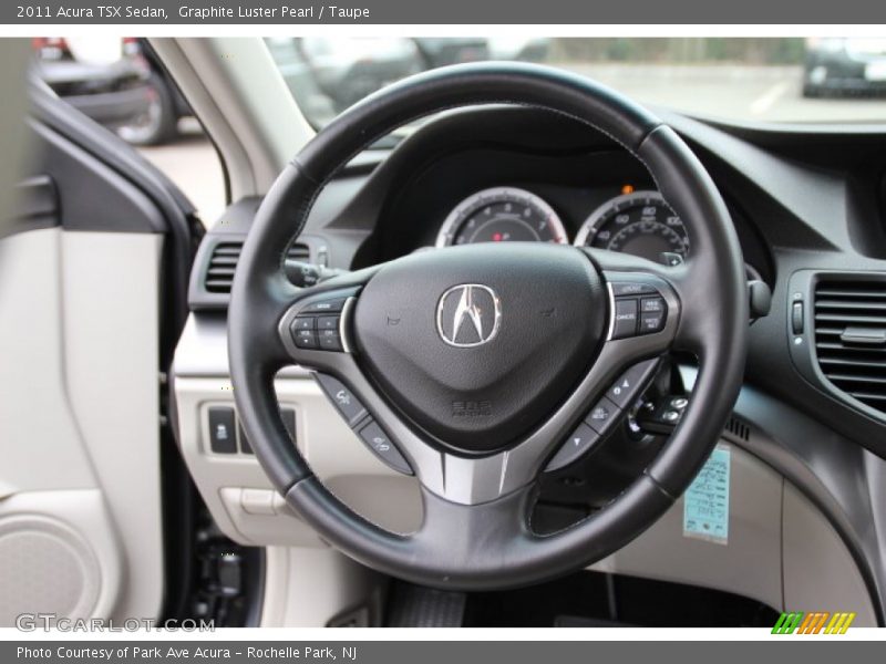 Graphite Luster Pearl / Taupe 2011 Acura TSX Sedan