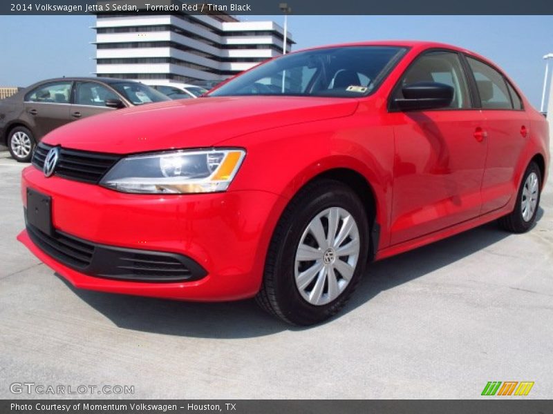 Tornado Red / Titan Black 2014 Volkswagen Jetta S Sedan