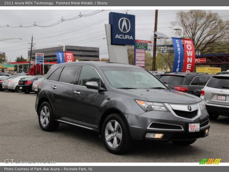 Polished Metal Metallic / Ebony 2011 Acura MDX Technology