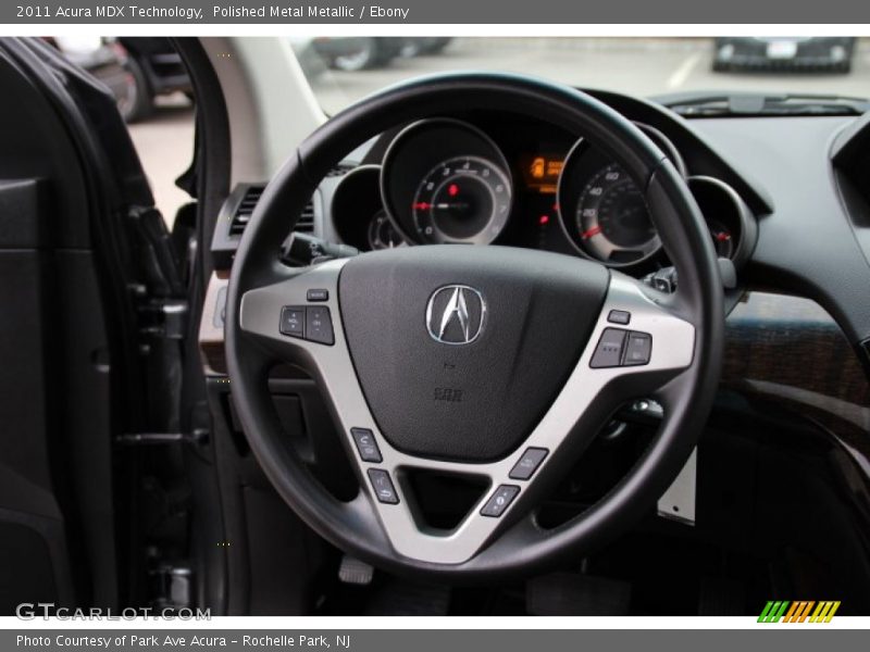 Polished Metal Metallic / Ebony 2011 Acura MDX Technology