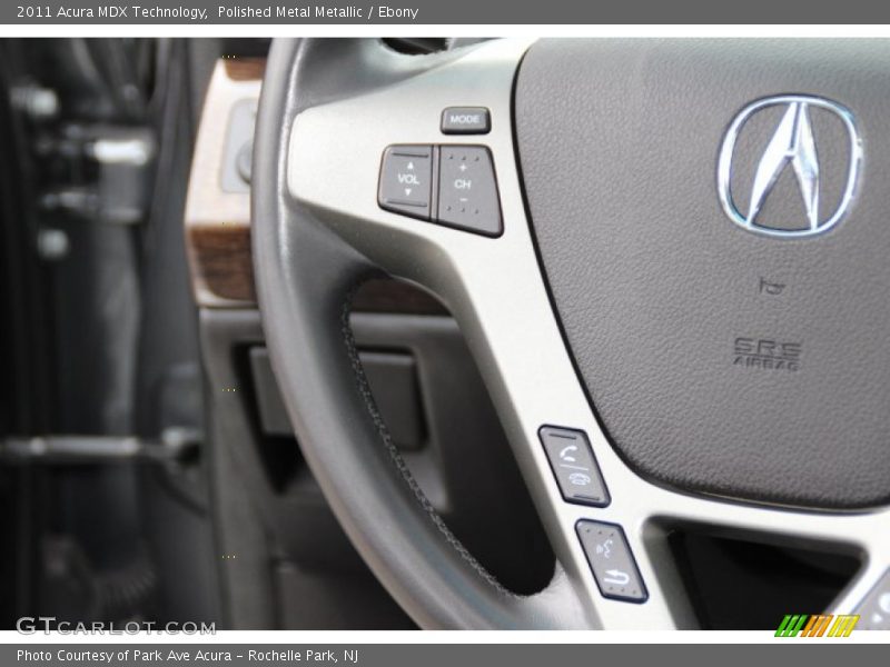 Polished Metal Metallic / Ebony 2011 Acura MDX Technology