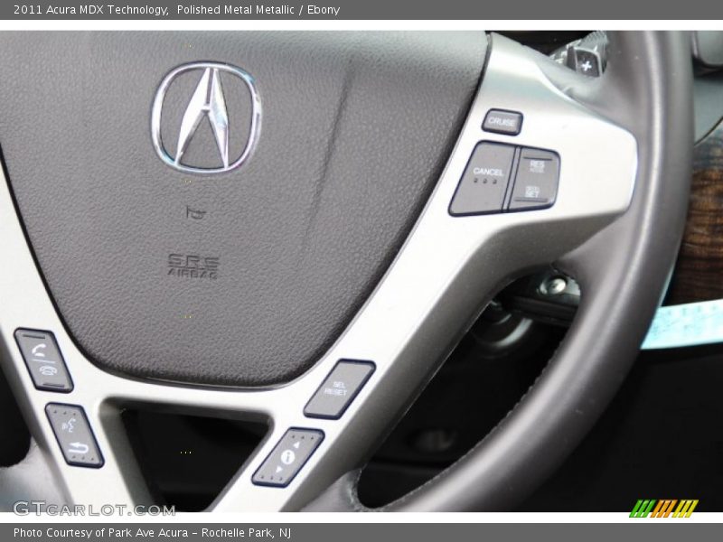 Polished Metal Metallic / Ebony 2011 Acura MDX Technology