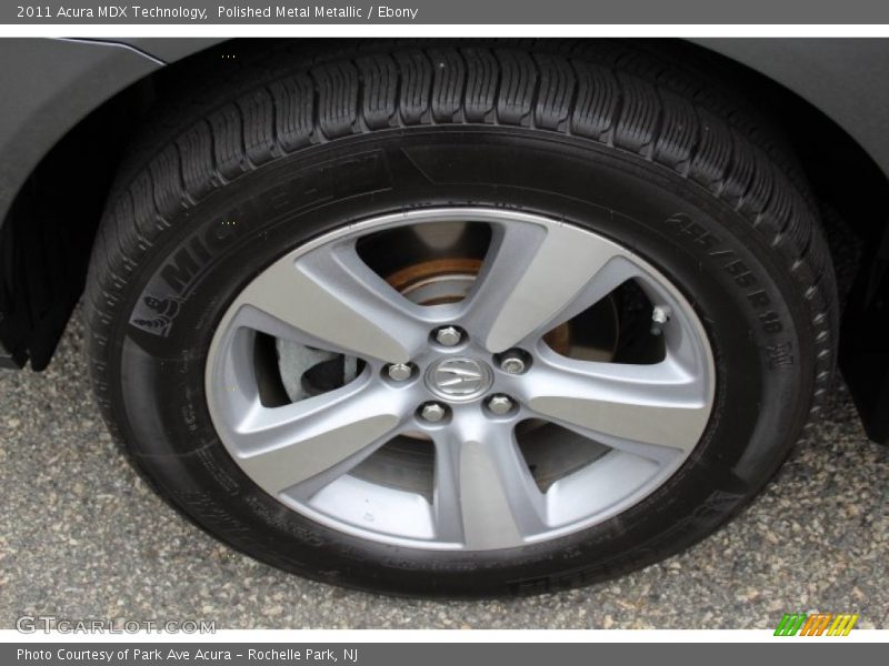 Polished Metal Metallic / Ebony 2011 Acura MDX Technology
