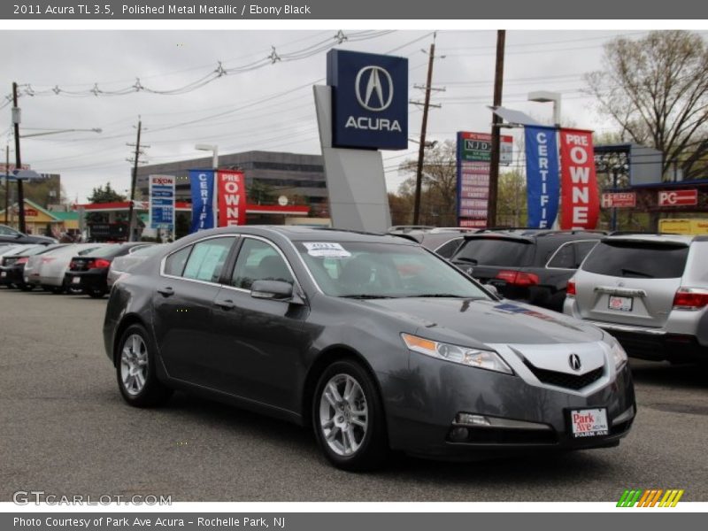 Polished Metal Metallic / Ebony Black 2011 Acura TL 3.5