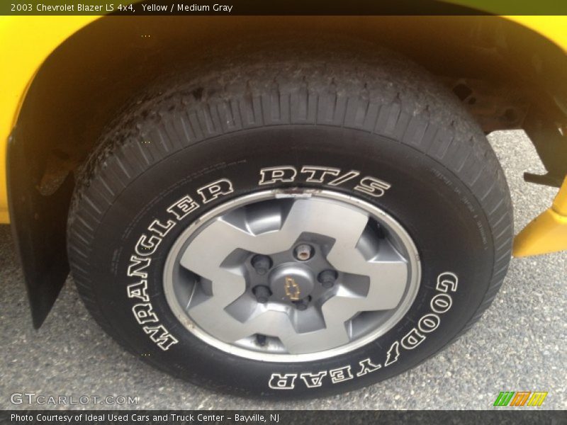Yellow / Medium Gray 2003 Chevrolet Blazer LS 4x4