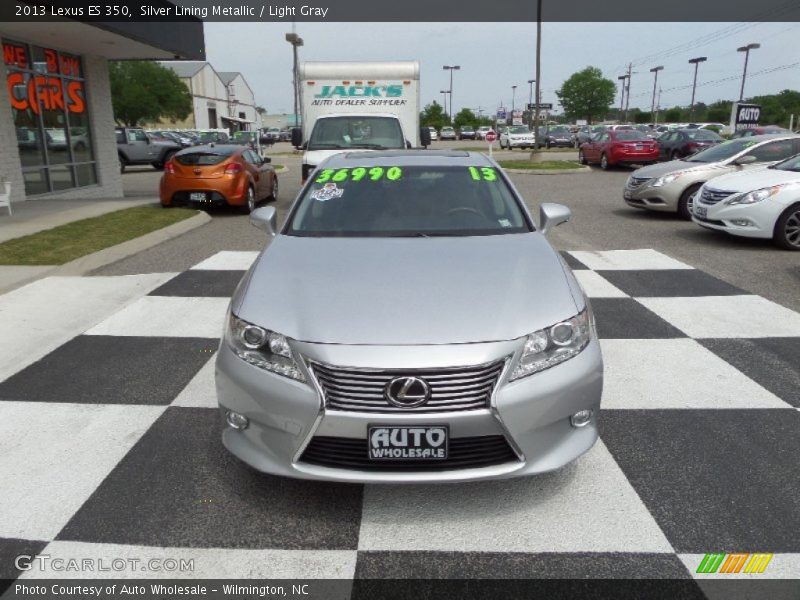 Silver Lining Metallic / Light Gray 2013 Lexus ES 350