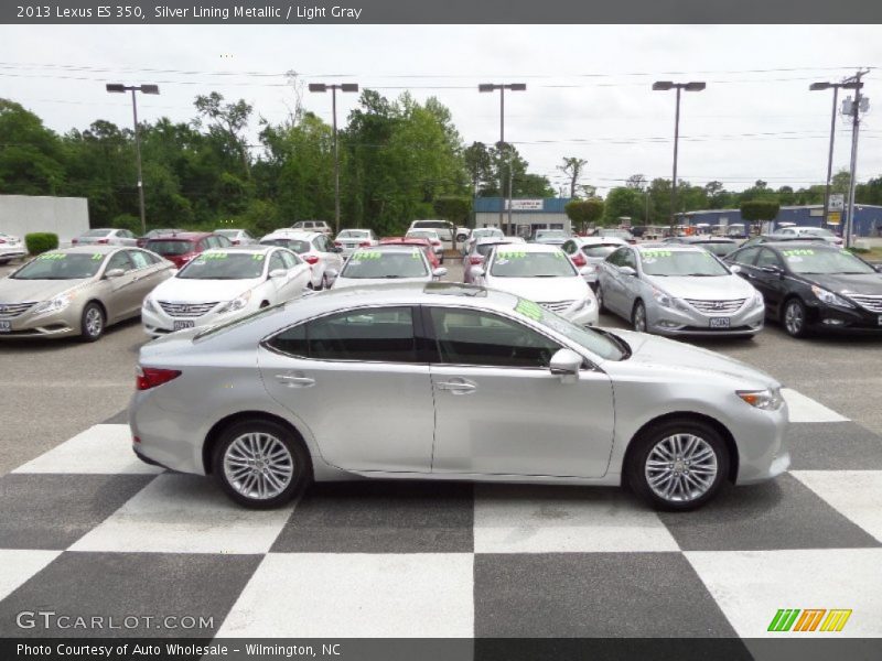 Silver Lining Metallic / Light Gray 2013 Lexus ES 350