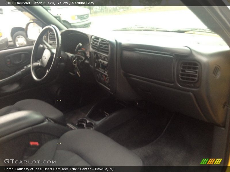 Yellow / Medium Gray 2003 Chevrolet Blazer LS 4x4