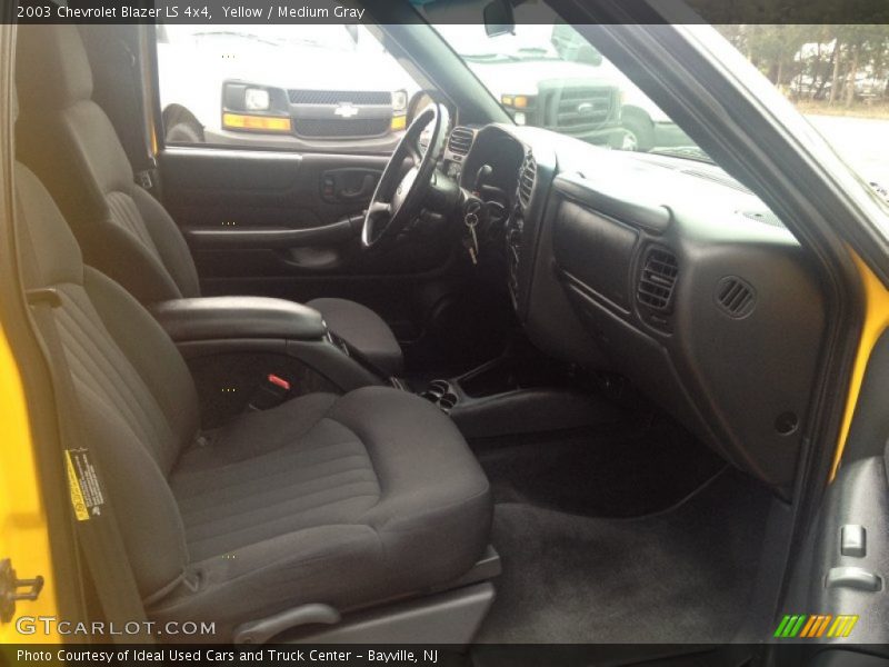 Yellow / Medium Gray 2003 Chevrolet Blazer LS 4x4