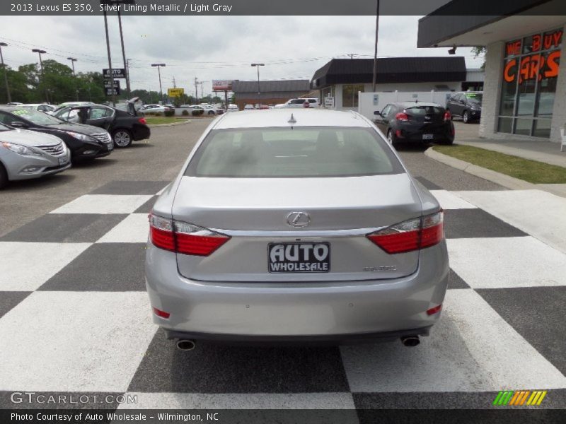 Silver Lining Metallic / Light Gray 2013 Lexus ES 350