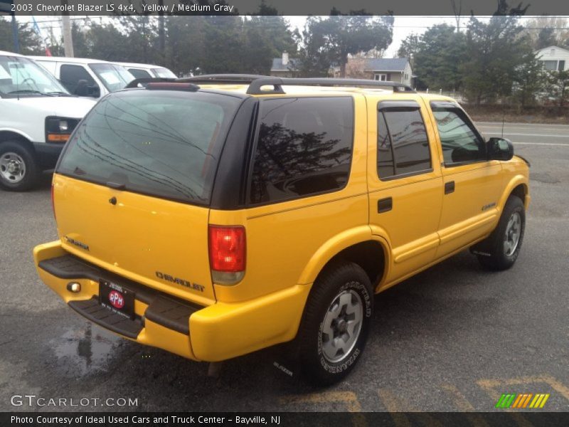 Yellow / Medium Gray 2003 Chevrolet Blazer LS 4x4