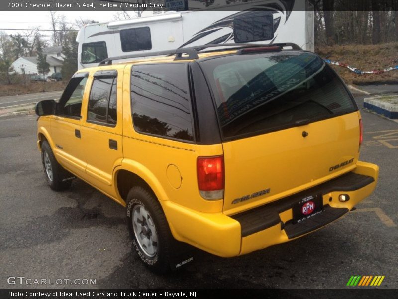 Yellow / Medium Gray 2003 Chevrolet Blazer LS 4x4
