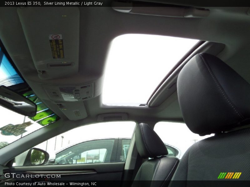 Silver Lining Metallic / Light Gray 2013 Lexus ES 350