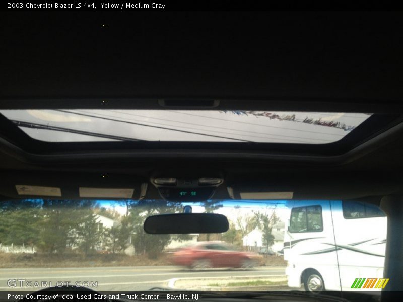 Yellow / Medium Gray 2003 Chevrolet Blazer LS 4x4